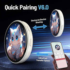 2026 New Electronic Badge with Display, Dynamic Touch, High Frame Rate, 600mAh Battery Life, 6.0 Bluetooth, USB Magnetic Charging, Anime Brooch & Digital Badge Compatible with Anime Fans to Wear On Occasions, Cosplay And Conc