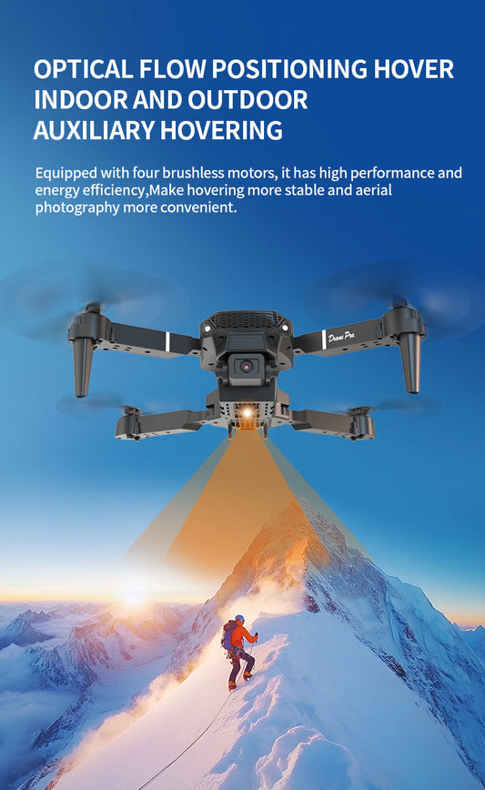 E88 Pro Version 2025 HD Dual Camera Drone with Screen Control - No Cellphone Required, One-Key Takeoff, Wi-Fi App Control, USB Charging, Durable & Reliable, Ideal for Beginners, Perfect Gift for Outdoor Camping and Vloggin SS69