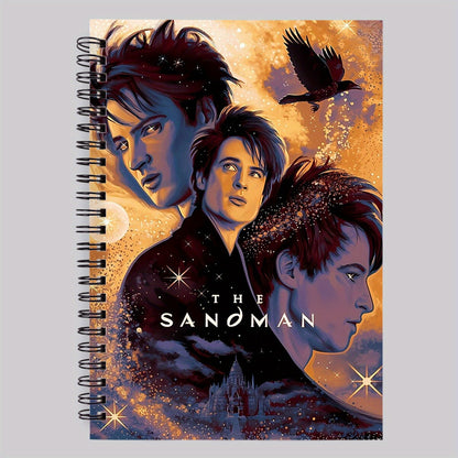 Mystic Sandman Art Spiral Notebook: Dreamy Illustration& Starry Design for Creative Writing SS69