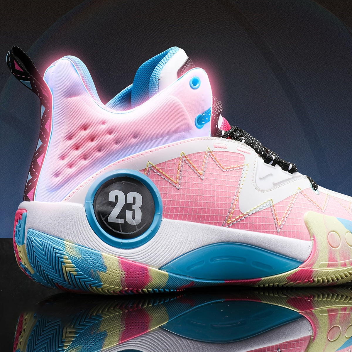 Women's Sneakers Walking Shoes, Lace Up Tennis Shoes, Fashion Non Slip Casual Workout Sneaker Gym Sports SS69