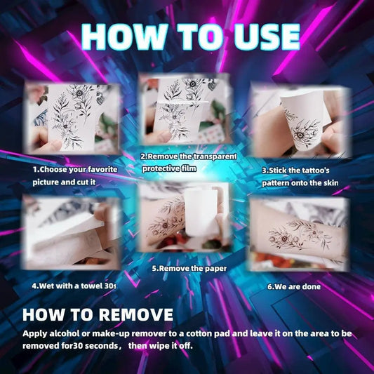 4 Pcs Set Colorful Cute Face Waterproof Tattoo Stickers Small Fresh And Sweet Girl Women Support Meeting Party Concert Decoration Body Art Fake Tattoo SS69