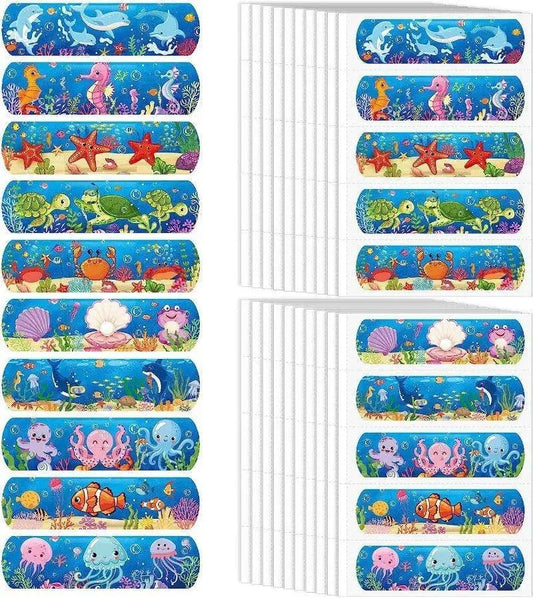 40pcs/set 50pcs/set 60pcs/set Cartoon Band Aid Wound Dressing Patch Plaster for Children Skin Tape First Aid Adhesive Bandages SS69 7.69 Type H 1Set 50pcs / 72X19mm