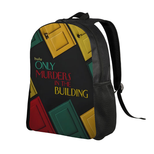 1pc Only Murders in the Building Bookbag - Retro Washable Lightweight Daypack with Vibrant Colorful Design, Durable Zipper Closure & Multiple Compartments for School, Work, Travel - Perfect Gift for High School Students, Back SS69