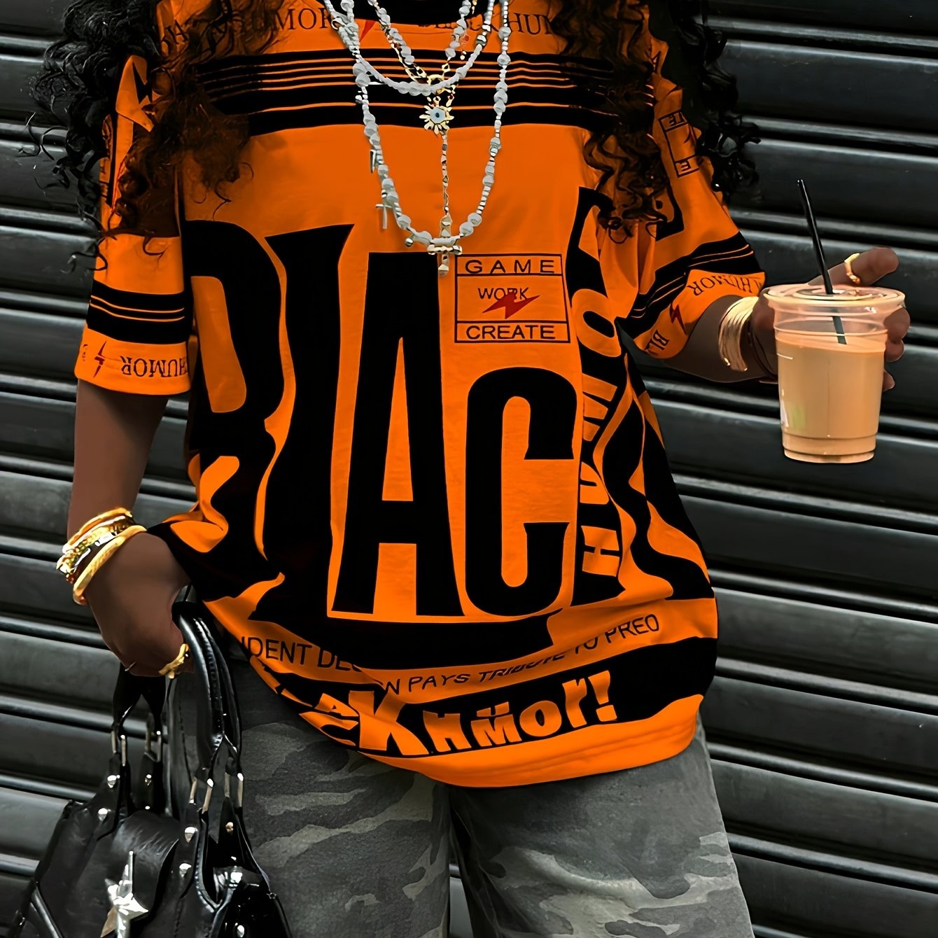 European And American Trendy Sports Style Round Neck Printed T-Shirt - SS69