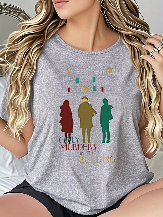 Women's Crime Drama Graphic Tee - 