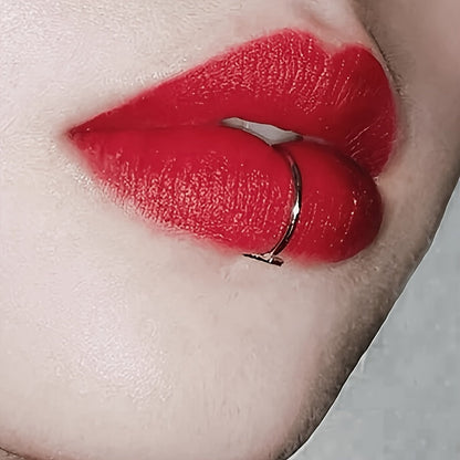 [Punk Lip Rings] 2pcs Fashionable Punk Style Non Piercing Lip Rings In Silvery SS69