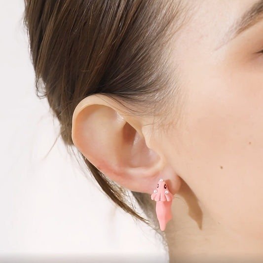 "Charming" 14-piece Cute Animal Earring Set - Dinosaur, Puppy And Whale Designs - Fun Clay-bite Jewelry Gift Fun Gifts And Accessories SS69