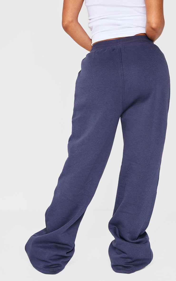 Shape Grey Marl Binded High Waist Wide Leg Joggers