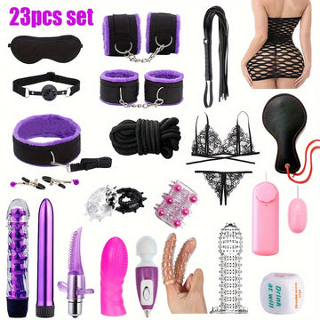 Black and purple 23pcs