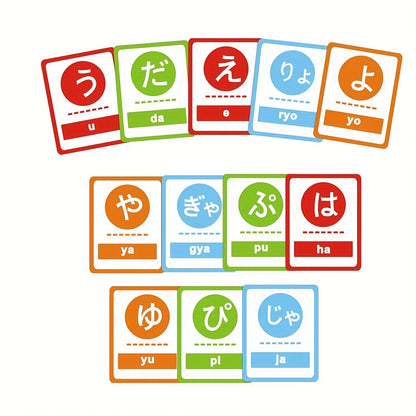 Japanese Hiragana Cards, Katakana, Kanji, Vocabulary, Flashcards for Japanese Language Beginners, Hiragana Portable Memory and Reading Cards for Self-Taught Japanese Beginners with Zero-base SS69
