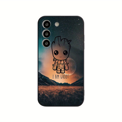 1pc, Marvel phone case Groot TPU protective case Designed for Various Samsung Galaxy Models, Offering Lens Protection And a Sturdy Cover. Gift for Occasions Like Easter Or Valentine's Day SS69