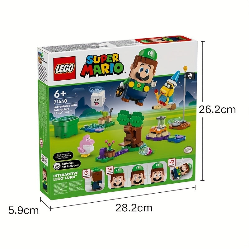 [Super Mario LEGO Playset] LEGO 71440 Super Mario-Themed Interactive Luigi Toy Building Blocks | Fun & Educational Playset, Durable ABS Material, Sturdy Construction, Holiday Gift for Boys & Girls 6+ Years