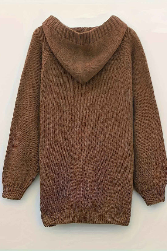 Plus Size, Plus-Size Women's Elegant Hooded Sweater - Long Sleeve Pullover with Adjustable Drawstring Hood, Soft Stretchy Fabric, Machine Washable, Solid Color Casual Winter Fall Tops, Sweater Hoodie, Autumn Apparel, Minimali