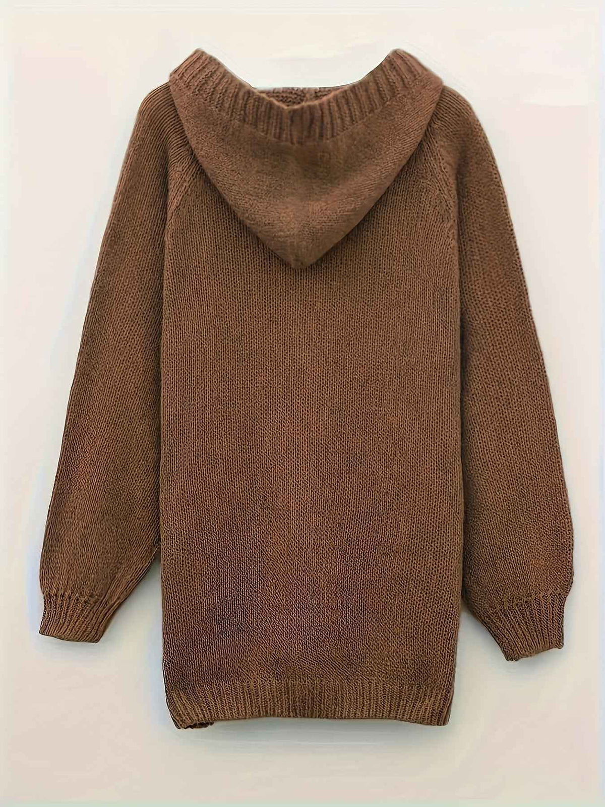 Plus Size, Plus-Size Women's Elegant Hooded Sweater - Long Sleeve Pullover with Adjustable Drawstring Hood, Soft Stretchy Fabric, Machine Washable, Solid Color Casual Winter Fall Tops, Sweater Hoodie, Autumn Apparel, Minimali