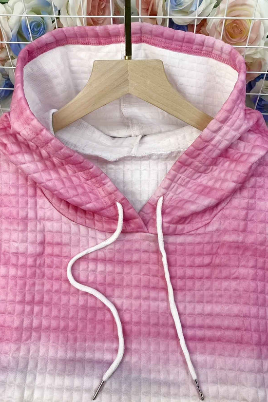 [Plus Size Hooded Sweatshirt] Plus Size - Plus Size - Plus Size - Plus Size - Women's Plus Size Hooded Sweatshirt - Pastel Rainbow Striped Pullover with Drawstring Hood, Soft Stretchy Fabric, Side Pockets - Cozy Fall/winter S