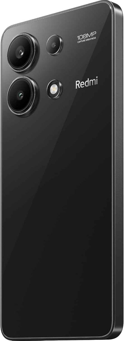 Xiaomi Redmi Note 13 (Midnight Black 8GB RAM, 256 Storage) - Super-clear 108MP triple camera |120Hz FHD AMOLED display | Immersive viewing with ultra-thin bezels