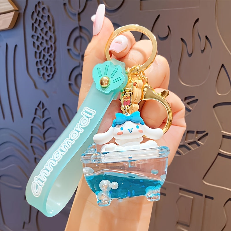 Genuine Sanrio Hello Kitty Resin Anime Doll Moon Keychain - Keychain & Keychain for Car Keys, Gifts for Bag Decorations, Daily Use, Collectibles, Fashion Accessories [] SS69