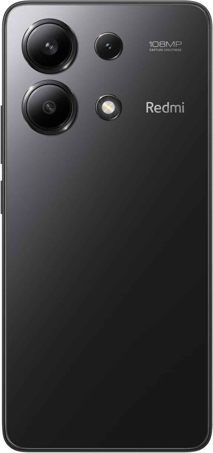 Xiaomi Redmi Note 13 (Midnight Black 8GB RAM, 256 Storage) - Super-clear 108MP triple camera |120Hz FHD AMOLED display | Immersive viewing with ultra-thin bezels