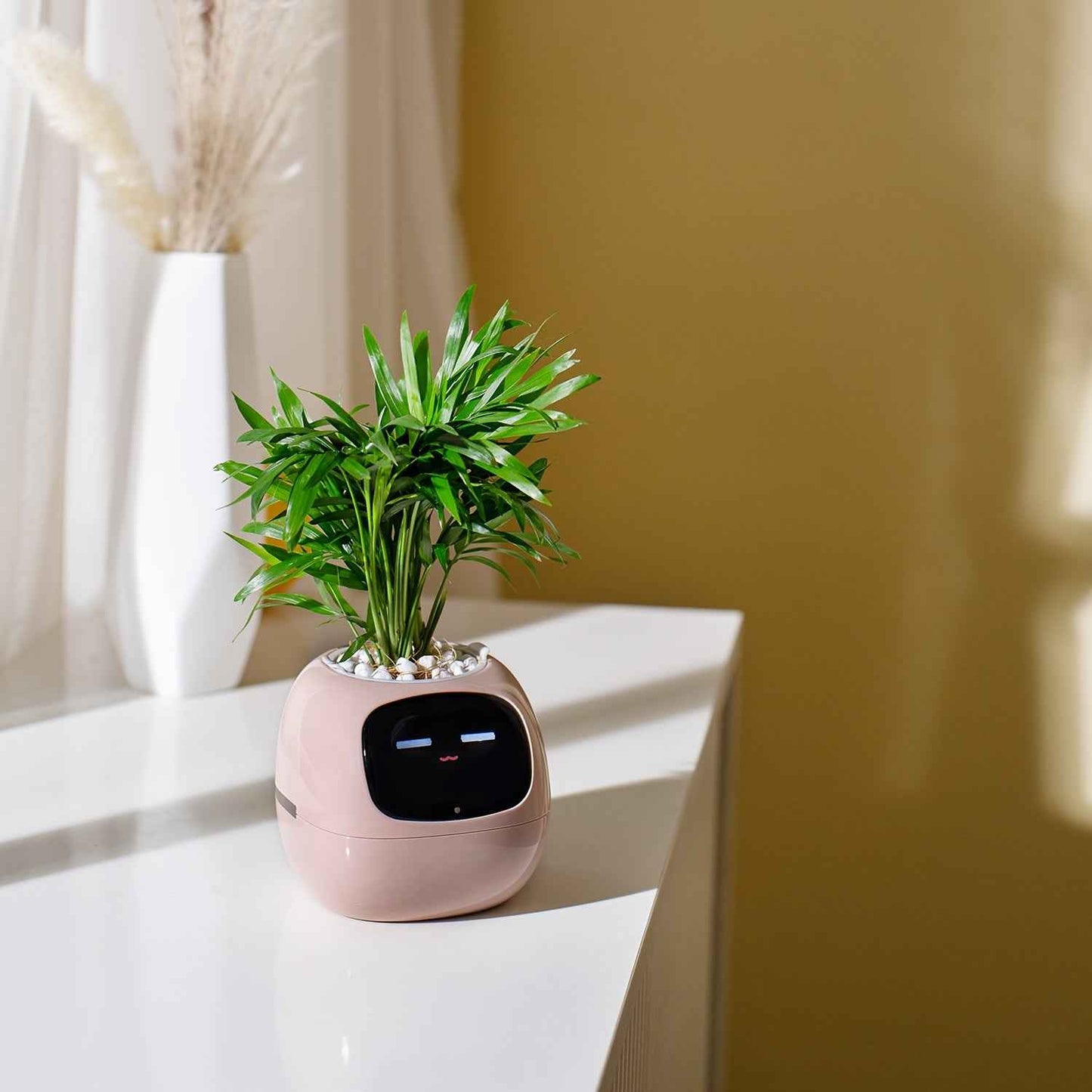 Cubidupi Smart Mini Planter Robot - Self-Watering Electronic Pet Plant Pot with Alerts, /Outdoor Plant Care, Cute Desktop Greenery Companion for Home, Office, Room - Low-Maintenance Gift (Compatible with Smart