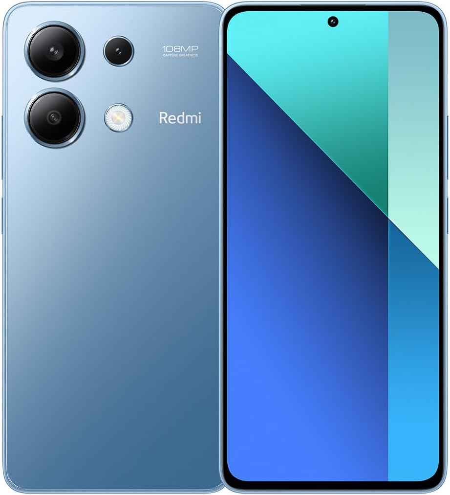 Xiaomi Redmi Note 13 (Midnight Black 8GB RAM, 256 Storage) - Super-clear 108MP triple camera |120Hz FHD AMOLED display | Immersive viewing with ultra-thin bezels