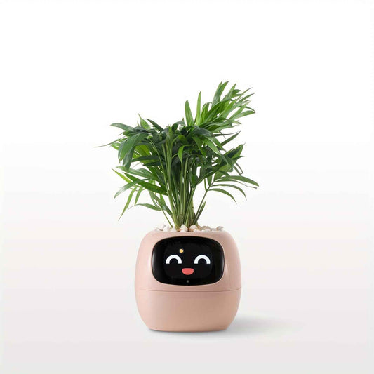 Cubidupi Smart Mini Planter Robot - Self-Watering Electronic Pet Plant Pot with Alerts, /Outdoor Plant Care, Cute Desktop Greenery Companion for Home, Office, Room - Low-Maintenance Gift (Compatible with Smart