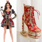 High Quality Platform Super High Heel Strap Rivet Women Thick Sole Heightening Wedding Boots Perfect for Dressy Occasions, Party Footwear, Sleek Design, Durable Construction, Stylish Footwear, Fashion Lovers, High Heel Bootie