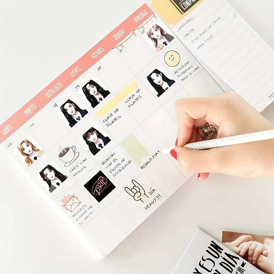 1 Roll of 500 Rectangle Glossy Paper Stickers, BABYMONSTER Hand-Painted, Single Use, with Kpop Girl Group Tablets Luggage Sealed Stickers, for Fans SS69