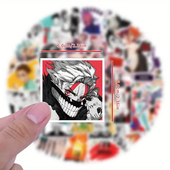 55pcs DANDADAN Cartoon Graffiti Stickers, Aesthetics Stickers Water Bottle, Skateboard, Laptop, Phone, Journaling, Scrapbooking Decals Party Supply SS69