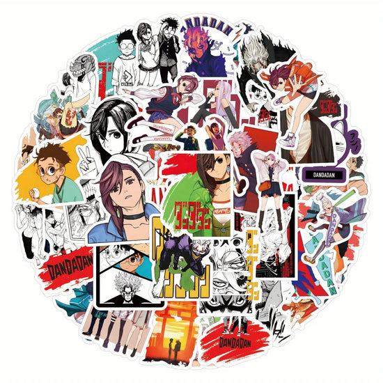 55pcs DANDADAN Cartoon Graffiti Stickers, Aesthetics Stickers Water Bottle, Skateboard, Laptop, Phone, Journaling, Scrapbooking Decals Party Supply SS69 6.69 55pcs
