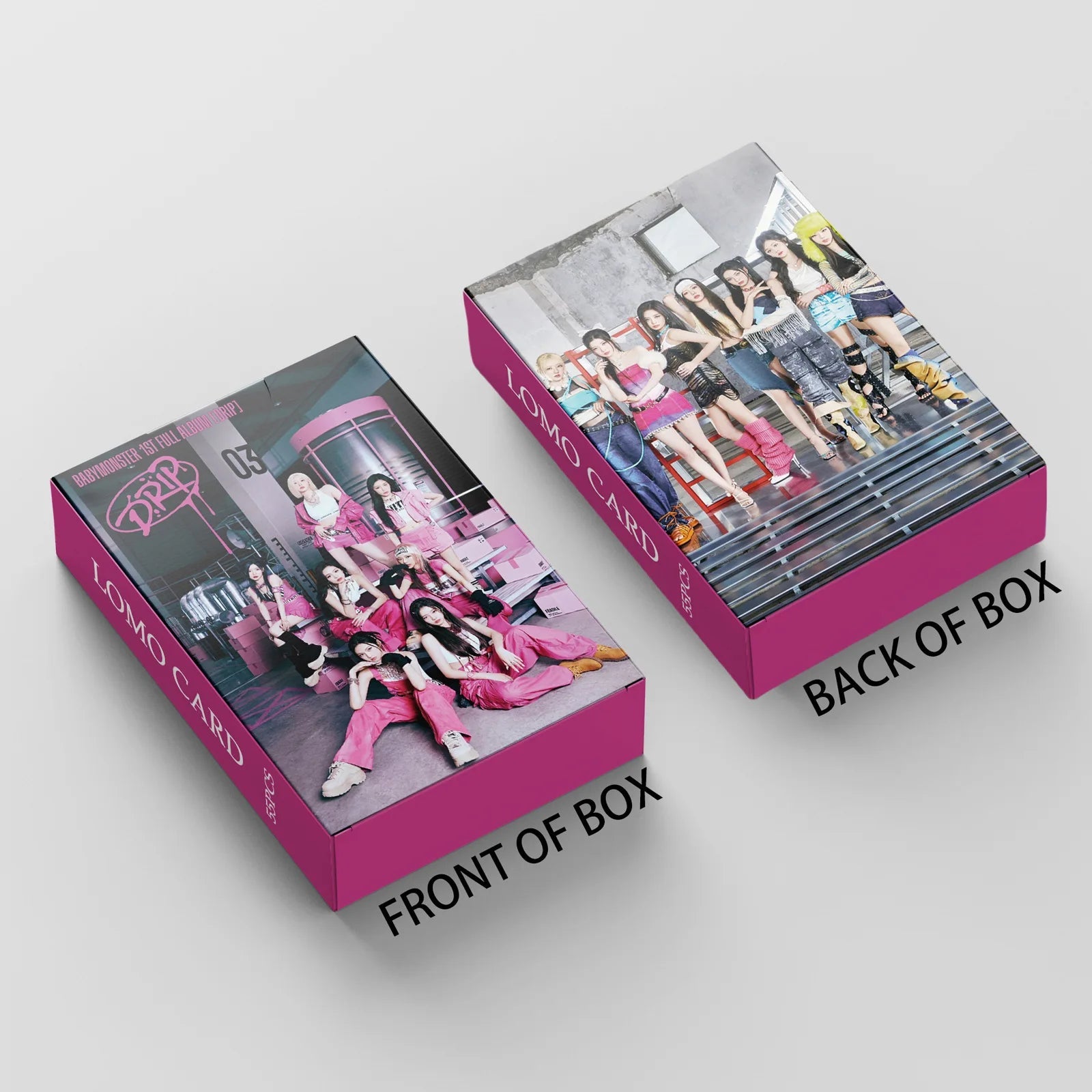 55pcs/set Kpop BABYMONSTER Lomo Cards DRIP CLIK CLAK HARAM ASA AHYEON Photocards Photo Album BABY MONSTER Poster Postcards SS69 6.69 BABYMONSTER