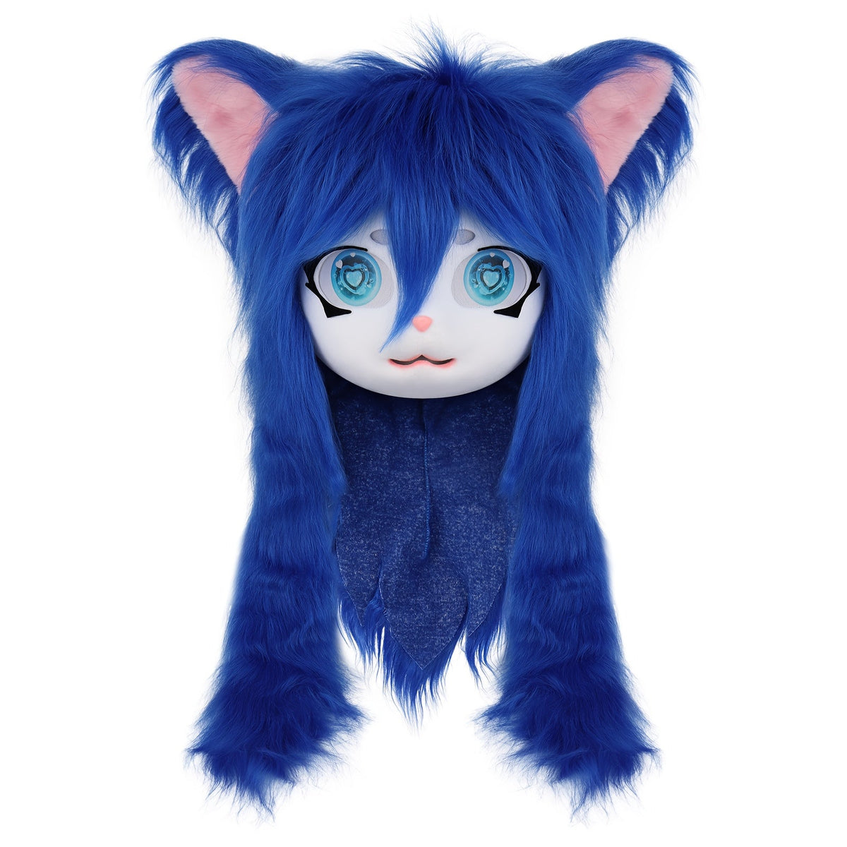 Animal Head Cat Fursuit Cut Mask Halloween Masquerade Cosplay Costume Props SS69 51.69 Darkblue