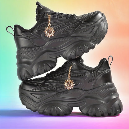 Women's Pink Fashion Skate Shoes with Sunflower Charm - Lightweight, Breathable Mesh Upper, EVA Sole for Shock Absorption, All-Season Comfort, Soft and Stylish Design for Casual Wear SS69