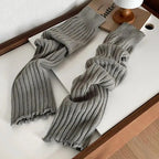 57cm Sweet Japanese Lolita Leg Warmers Women Ankle Warmer for Girls Gothic Long Socks Y2K Thin Knitted Cosplay Heap Heap Socks.