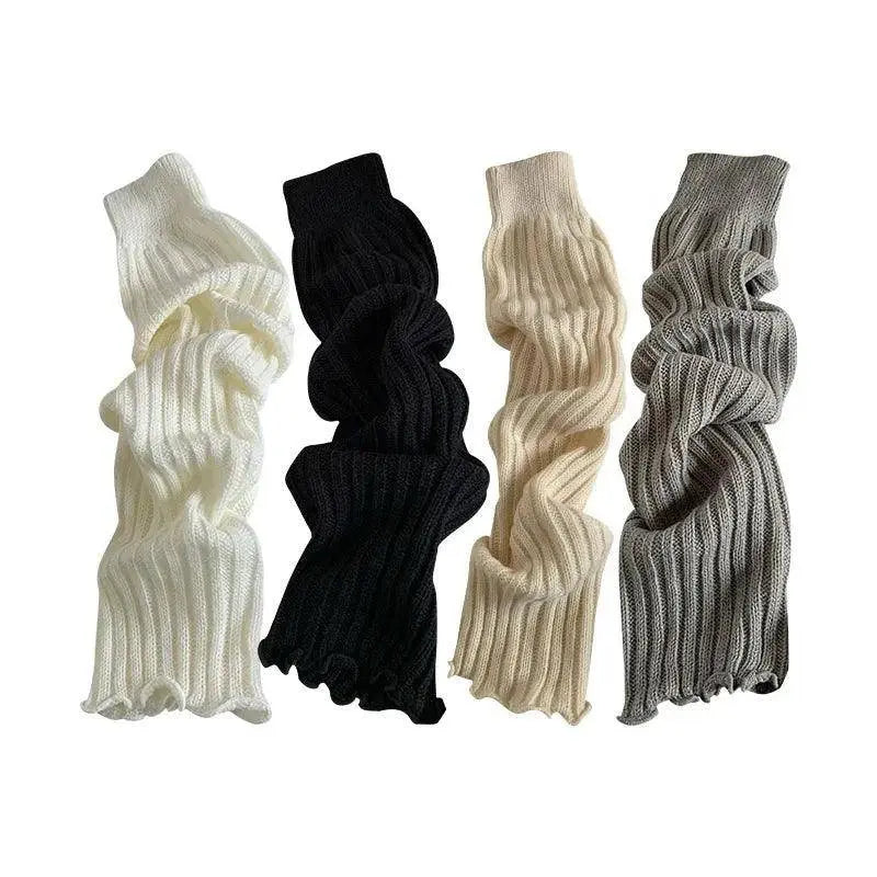 57cm Sweet Japanese Lolita Leg Warmers Women Ankle Warmer for Girls Gothic Long Socks Y2K Thin Knitted Cosplay Heap Heap Socks SS69