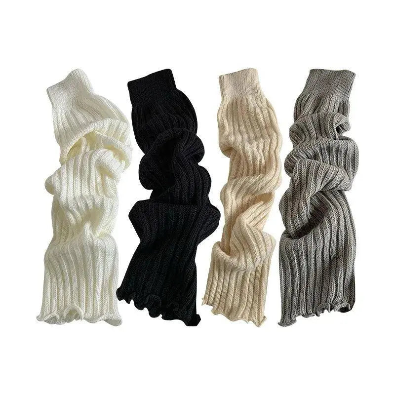 57cm Sweet Japanese Lolita Leg Warmers Women Ankle Warmer for Girls Gothic Long Socks Y2K Thin Knitted Cosplay Heap Heap Socks SS69
