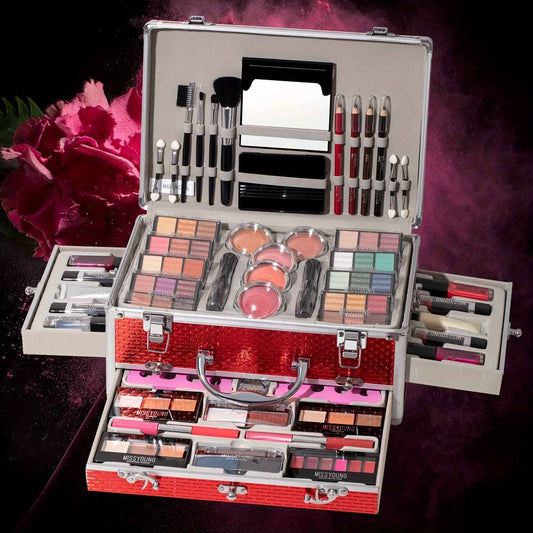 New Year Gift Cosmetic Set, Full for makeup Kit with Eyeshadow, Blush, Lipstick, Contour, Concealer, Eyeliner, Suitable for Makeup Artists and Beginners, Perfect Surprise for Friends and Family