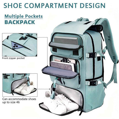 One Large Capacity Laptop Backpack, Designed for Both Men And Women, Featuring a Multifunctional Travel Design with a Compartment for Shoes, Ideal for Business Trips, Travel, College, Holiday Travel, Party Gifts, School Use