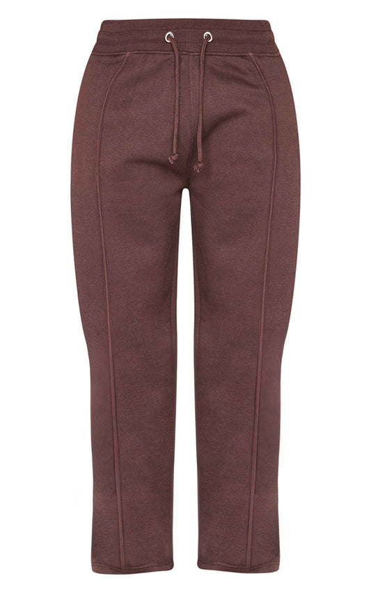 Shape Grey Marl Binded High Waist Wide Leg Joggers