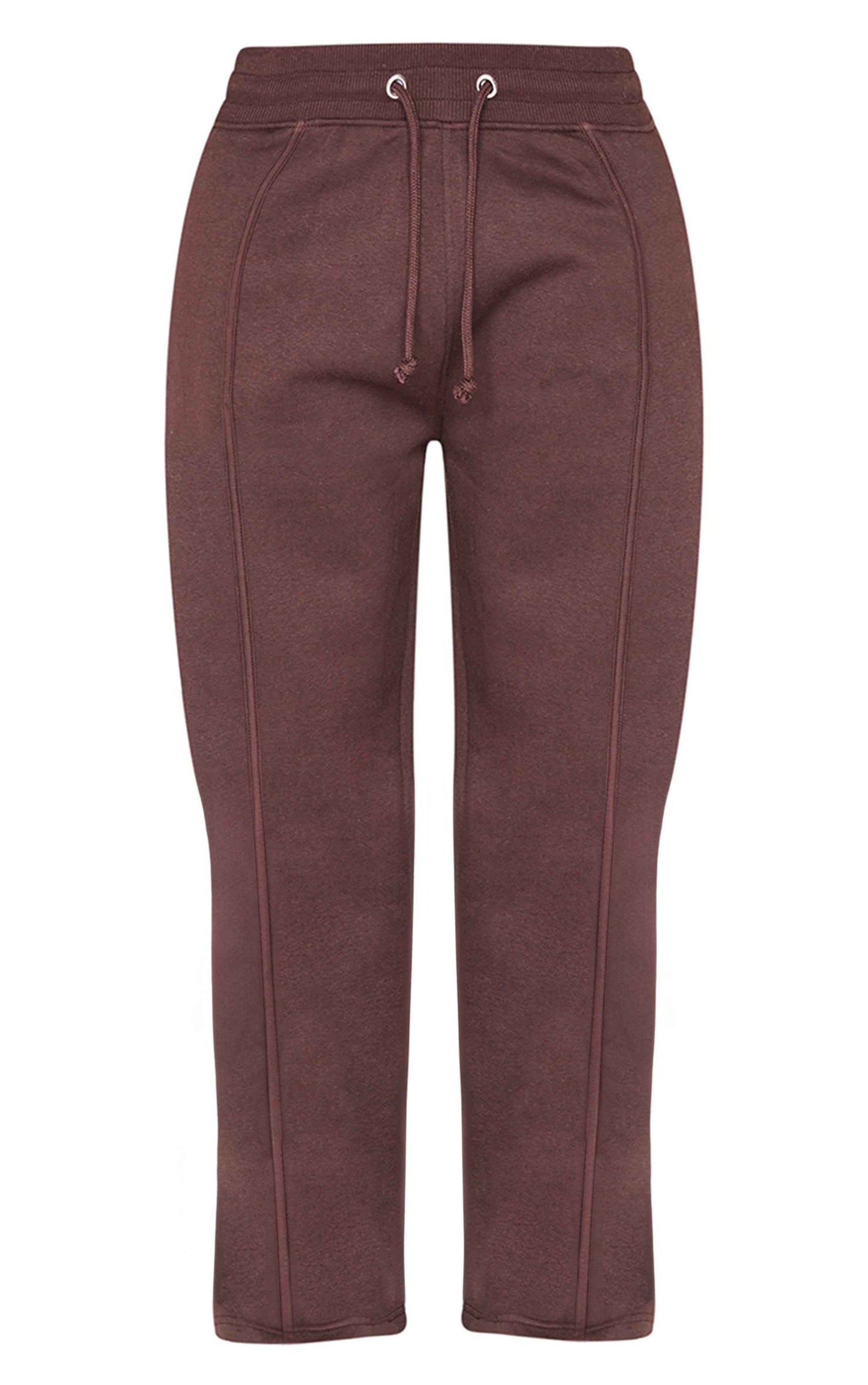 Shape Grey Marl Binded High Waist Wide Leg Joggers