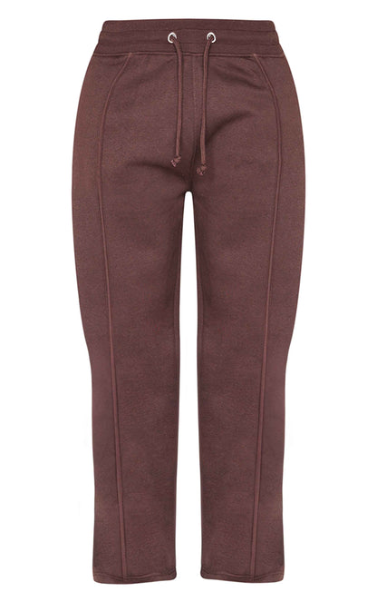 Shape Grey Marl Binded High Waist Wide Leg Joggers