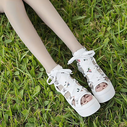 Elegant And Stylish Women'S Sandals with a Thick Sole, Designed for Comfort And Available in Larger Sizes.