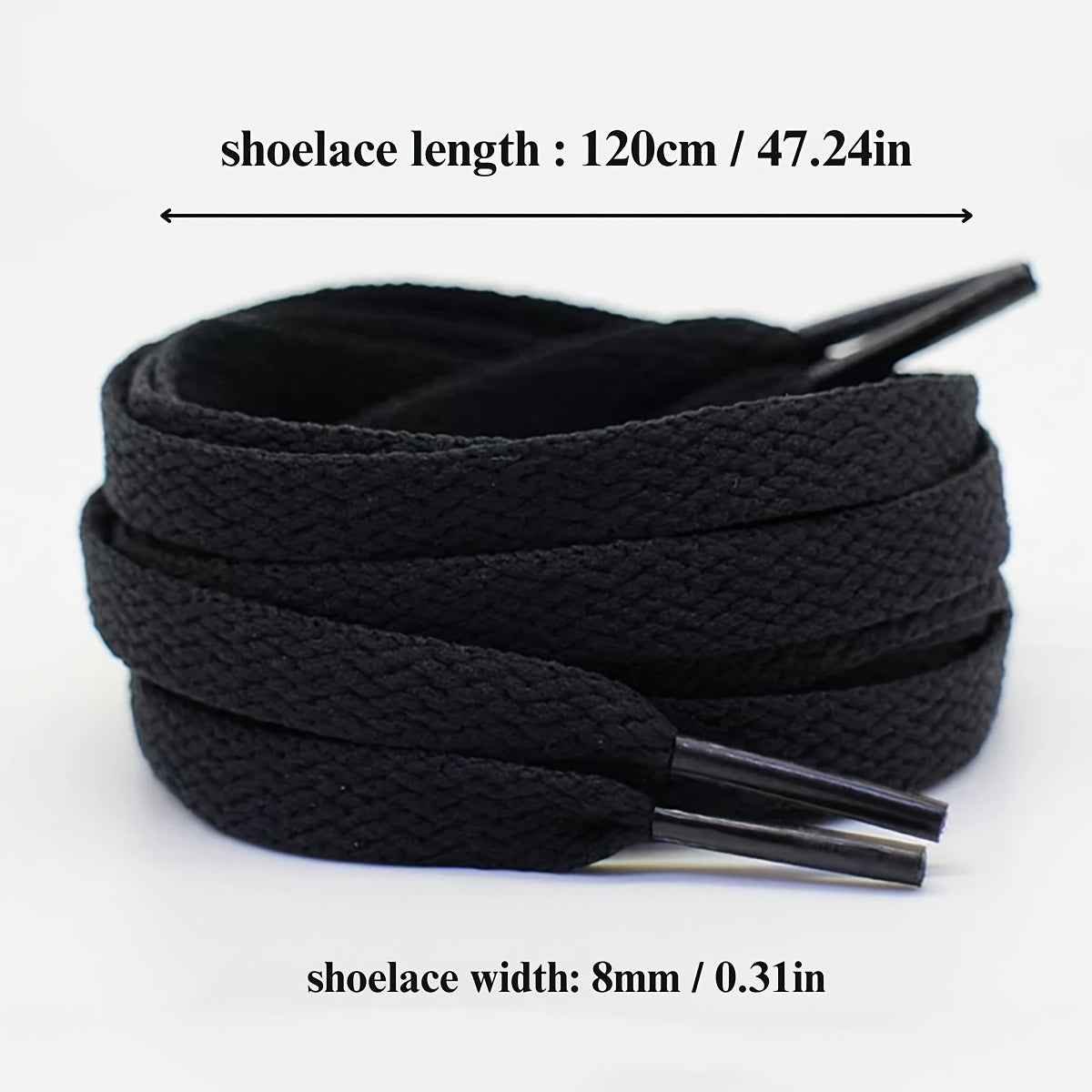 2 Pairs/4pcs of Solid Color Double-Layer 120 Cm Shoelaces, Versatile for Use with Sneakers, Flats, Canvas Shoes, Casual Shoes, And White Shoes for Both Men And Women, Without Battery