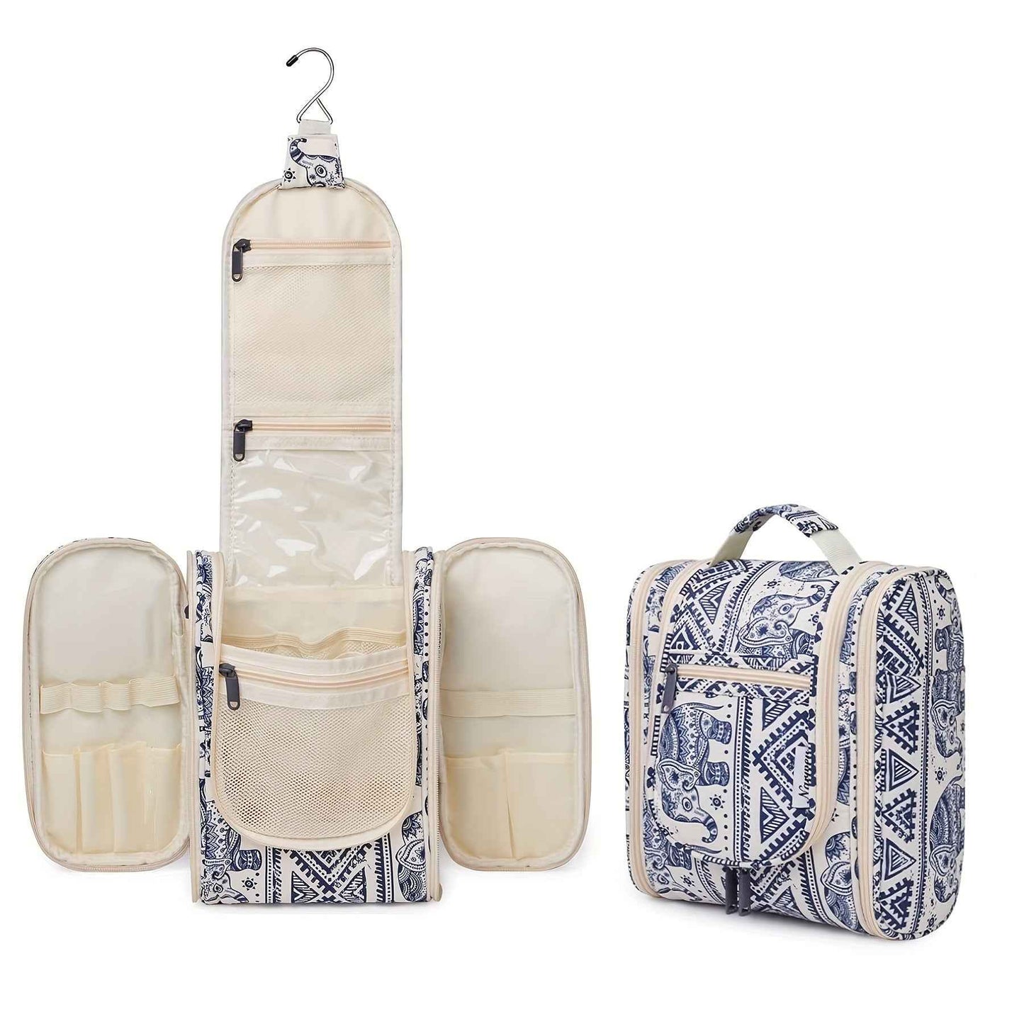 Travel Bag for Toiletries Cosmetic Bags for Women Hanging Toiletry Bag Multi-compartment Makeup Bag Organizer Bag for Essentials Accessories Makeup Bag for Cruise Essential Items Christmas Gift