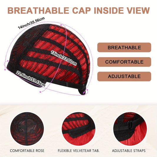 Women's Heat-Resistant Synthetic Fiber Curly Red Wig with Blonde Roots & Red Balloon-Style Hair - Scary Clown Costume for Halloween, Circus, Cosplay - Comfortable & Easy-Care Wavy Hair Design, Vibrant -Lasting Color, Versatil SS69