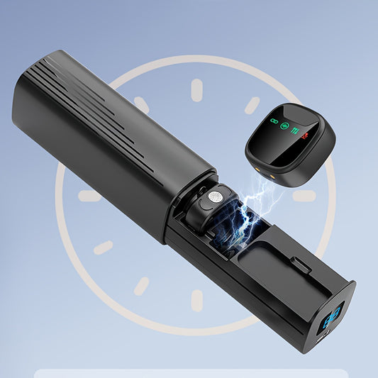 Professional Dual Wireless Lavalier Microphone with LED Charging Case, Suitable for Smartphones, Laptops, Recording Videos, Live Streaming, Interviews, and  Blogs