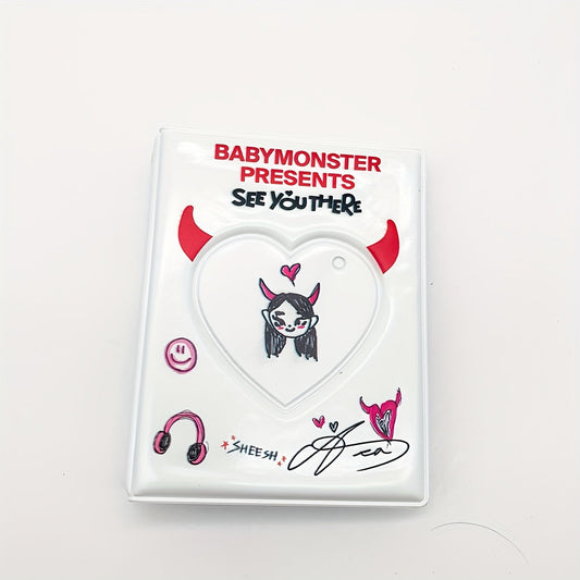 BABYMONSTER K-Pop Photocard Album - Faux Leather, Rectangular Storage for Rami, Ahyeon, Rora, Asa, Rukka, Chiquita, Pharita & More SS69 9.69 4