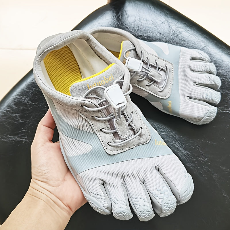 FiveFingers Split Toe Shoes - Unisex - Lightweight Breathable Mesh - with Thick Non-Slip Rubber Sole - for Yoga, Training & Water Sports (35-40 Size Up Recommended) - Casual Low-Top Sneakers