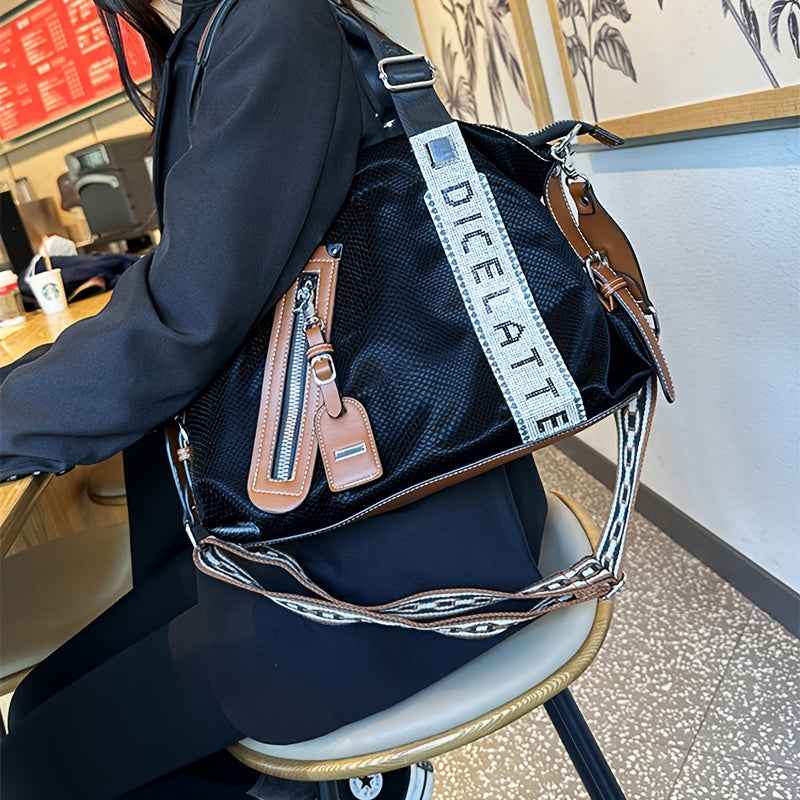 Ladies' Tote Bag, a Spacious Handbag for Travel, Can Be Carried on The Shoulder Or Crossbody.