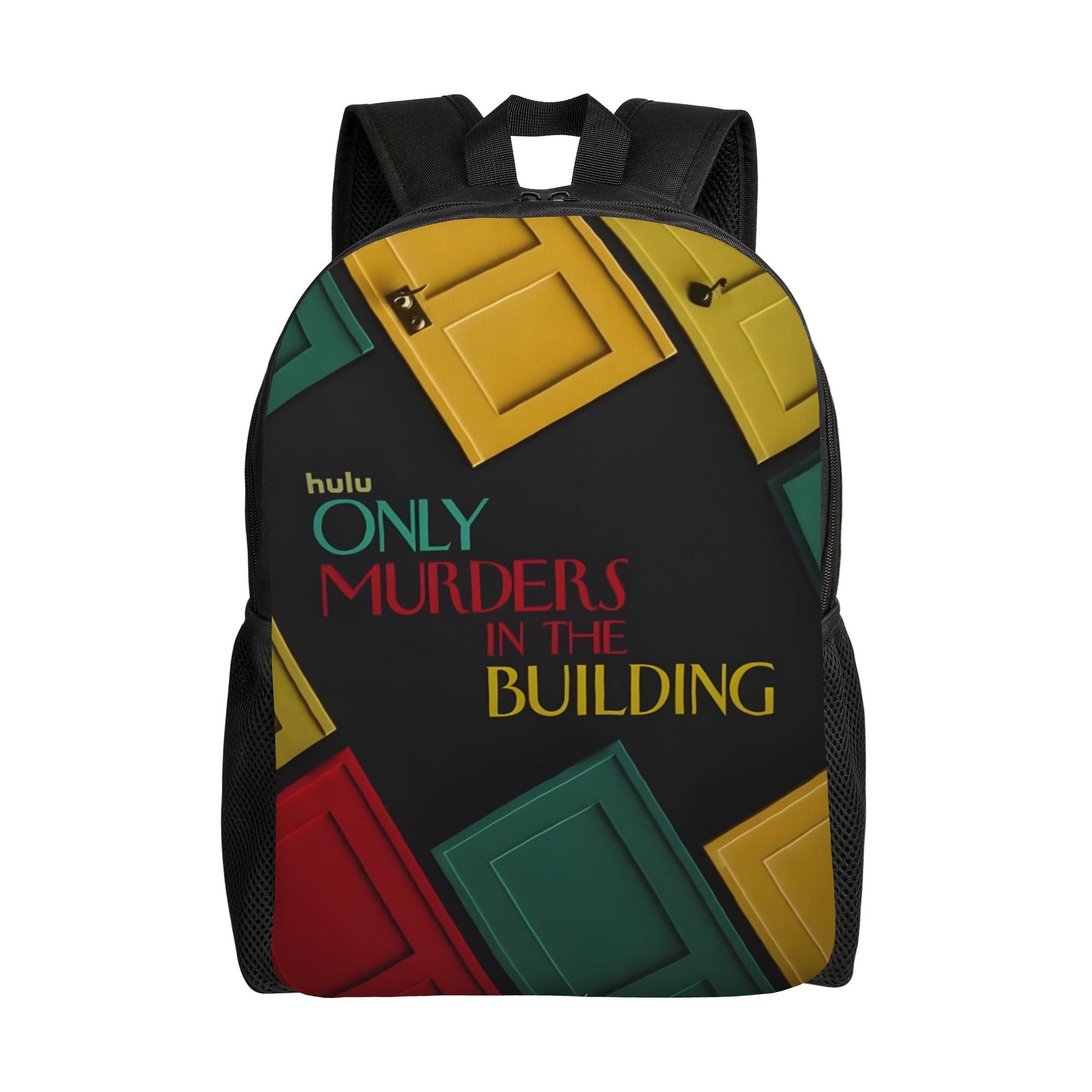 1pc Only Murders in the Building Bookbag - Retro Washable Lightweight Daypack with Vibrant Colorful Design, Durable Zipper Closure & Multiple Compartments for School, Work, Travel - Perfect Gift for High School Students, Back SS69 22.69 Multicolor / Single Size