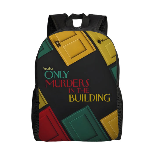 1pc Only Murders in the Building Bookbag - Retro Washable Lightweight Daypack with Vibrant Colorful Design, Durable Zipper Closure & Multiple Compartments for School, Work, Travel - Perfect Gift for High School Students, Back SS69 22.69 Multicolor / Single Size